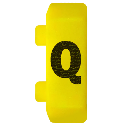Anilha de Identificação HG/0 Letra "Q" – Embalagem PFL – HellermannTyton