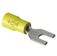 Terminal Garfo 4,0 a 6,0 mm Amarelo TPF-23-5 – Intelli