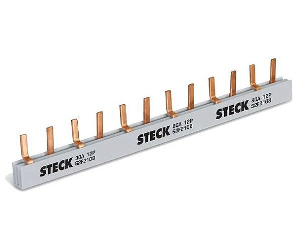 BARRAMENTO BIFÁSICO 80A 220/440V 2X6 - S2F210B – STECK