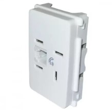 Tomada Telebrás + RJ11 3 Módulos Zeffia Pial – 680155