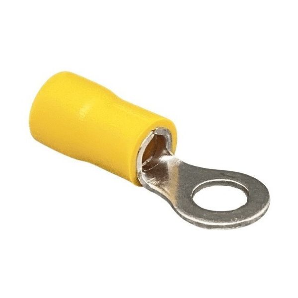 Terminal Argola Isolado 5/16" Amarelo (4 a 6 mm²)
