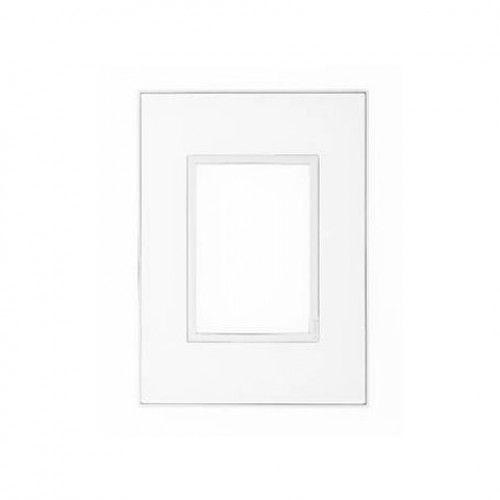PLACA ARTEOR MIRROR WHITE PARA 3 MÓDULOS 2X4 583773 LEGRAND