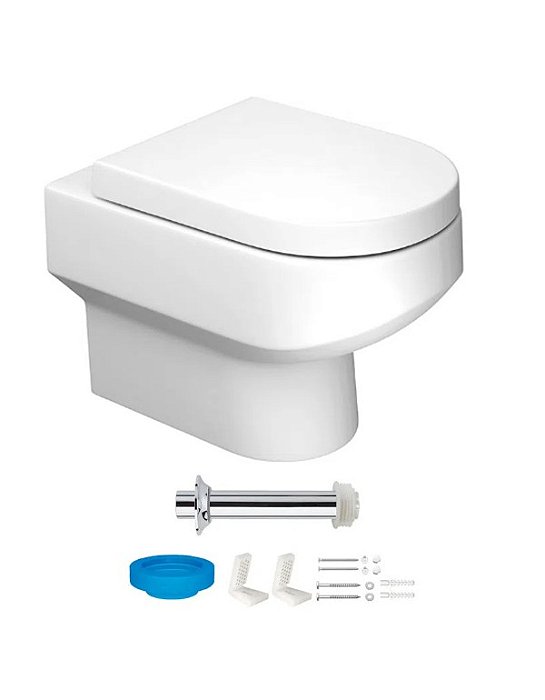 Kit Completo Bacia Convencional Carrara Branco KP.60 - Deca