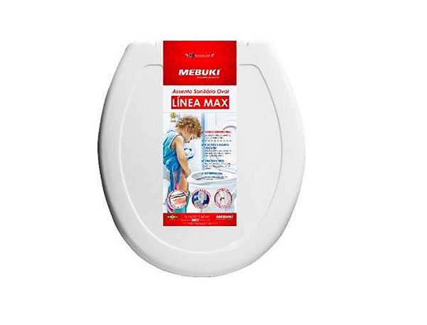 ASSENTO PLÁSTICO MAX OVAL BRANCO 10400004 – MEBUKI