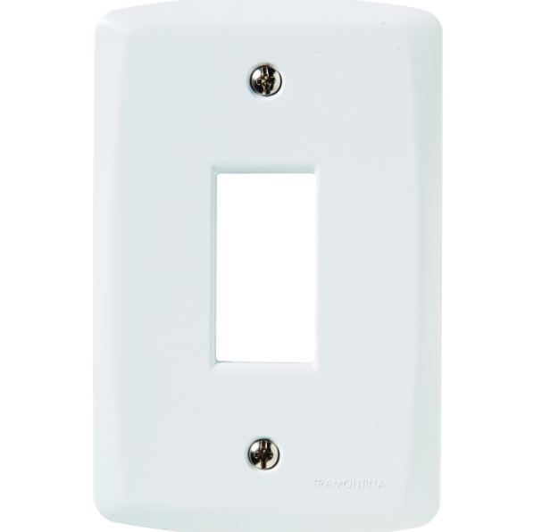 PLACA VERTICAL 1 CONECTOR 4X2 LUX BRANCA TRAMONTINA