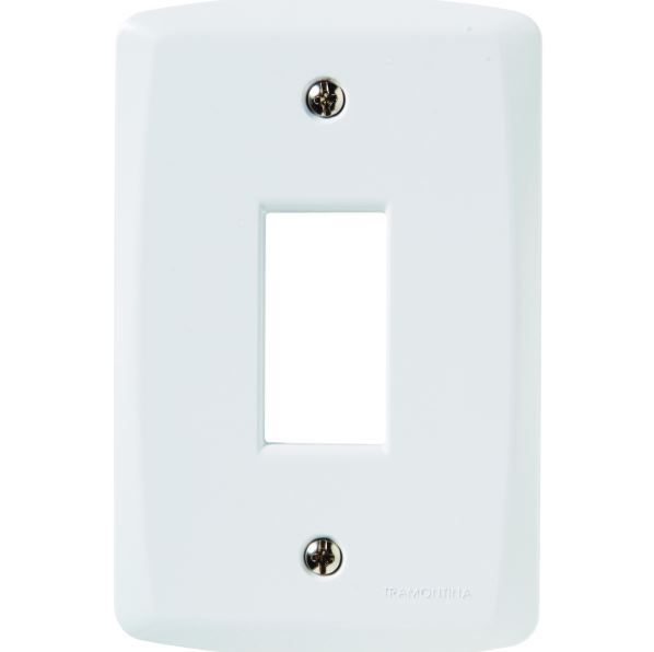 PLACA VERTICAL 1 CONECTOR 4X2 LUX BRANCA TRAMONTINA