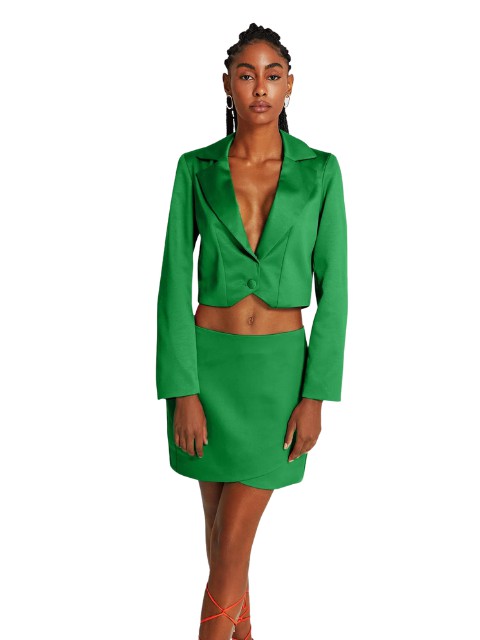 Morena Rosa Blazer Detalhe Botão Verde 117463