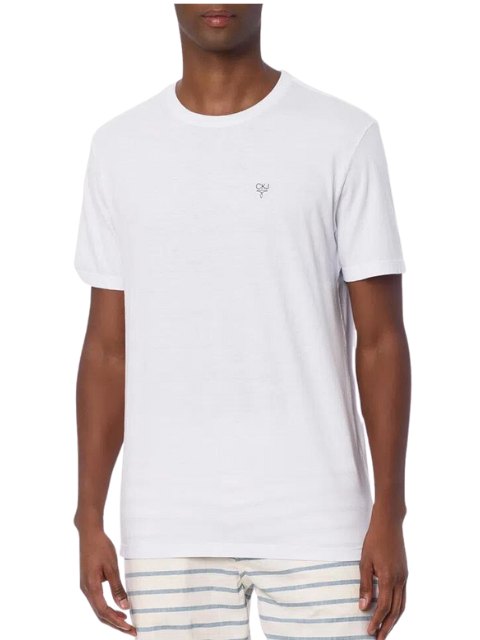 Calvin Klein T-shirt CKJ Omega Peito | Branco CKJM107