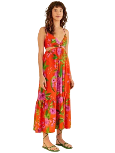 Farm Vestido Cropped Estampado Floral Bem Me Quer 320603