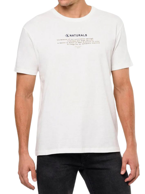 Calvin Klein Camiseta MC Natural Off White TC271