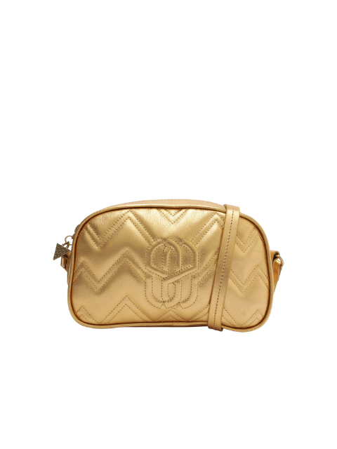 Schutz Bolsa Couro Dourado S5001005170002