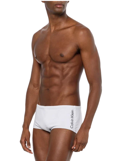 Calvin Klein Sunga Trunk Básica lisa Swimwear Branco WM800