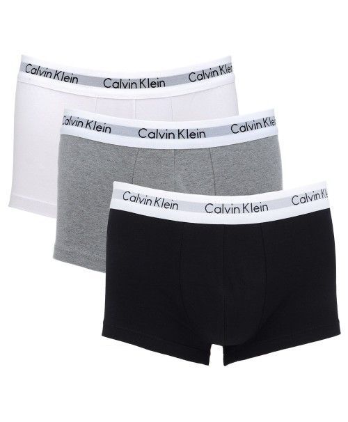 Calvin Klein Kit Cueca 3 Und. Preto/Mescla/Branco U2664