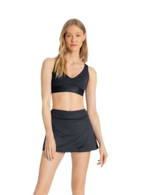 Live Fitness Saia com Shorts Sense Essential Preto P0016