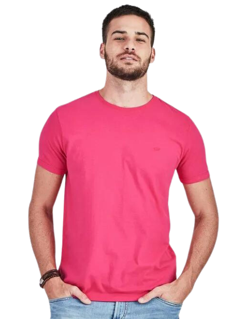 Docthos Camiseta Basic Slim Pink 623119082