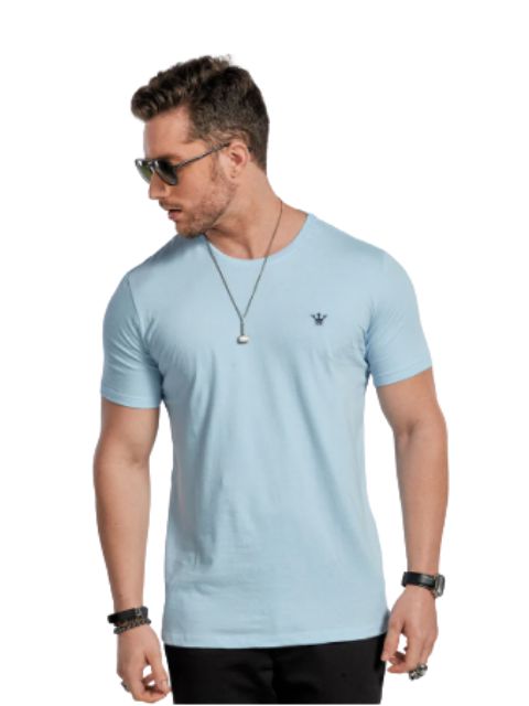 Docthos Camiseta Basic Slim Azul Serenity 623119082