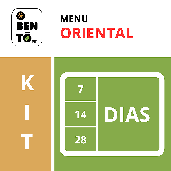 Kit ObentoPet (CÃES) | Menu ORIENTAL