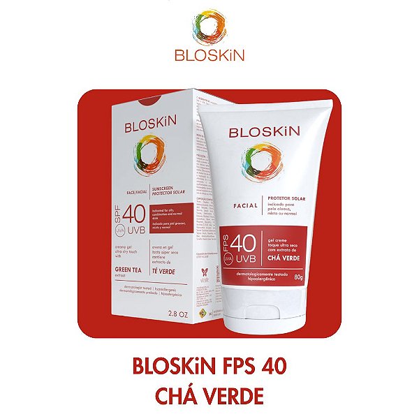 BLOSKiN FPS 40 CHÁ VERDE FACIAL - 80g