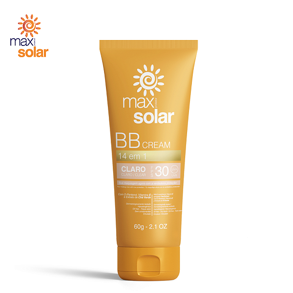 MAX PROTETOR SOLAR BB CREAM CLARO FPS 30 - 60g (NOVA  FRAGRÂNCIA)