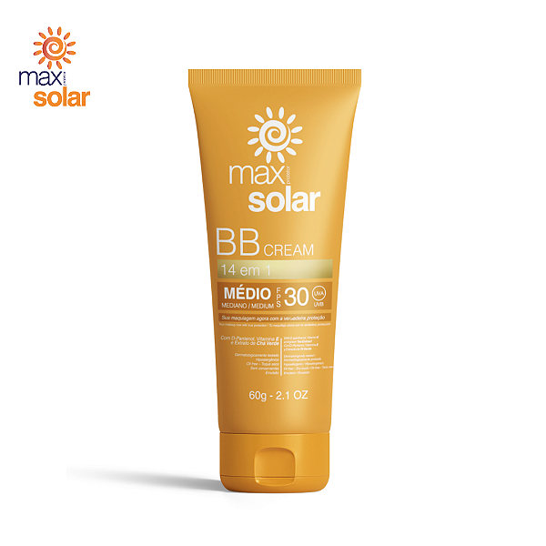 MAX PROTETOR SOLAR BB CREAM MÉDIO FPS 30 - 60g ( NOVA FRAGRÂNCIA)