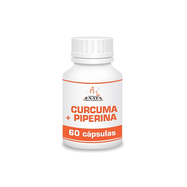 CURCUMA 500mg + PIPERINA 5mg - 60 cápsulas