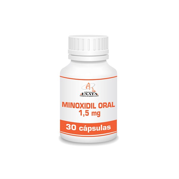 MINOXIDIL ORAL 1,5mg - 30 cápsulas (venda sob prescrição médica)