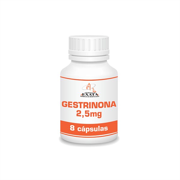 GESTRINONA 2,5mg 8 cápsulas (VENDA SOB PRESCRIÇÃO MÉDICA)