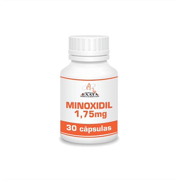 MINOXIDIL ORAL 1,75mg - 30 cápsulas (venda sob prescrição médica)