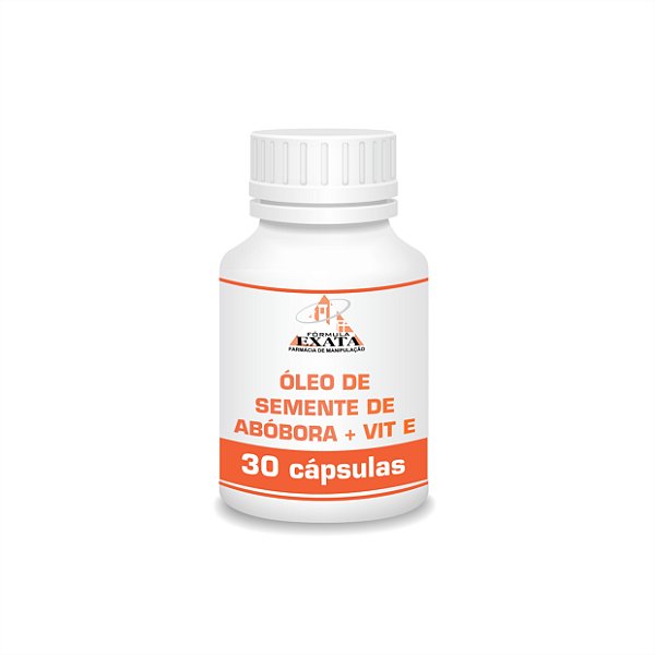 OLEO DE SEMENTE DE ABÓBORA + VITAMINA E 30 cápsulas