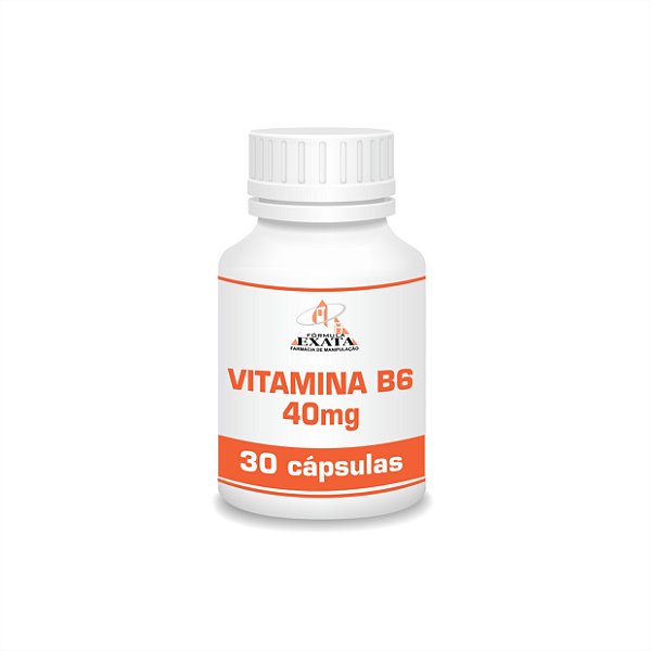 VITAMINA B6 (PIRIDOXINA) 40mg 30 cápsulas