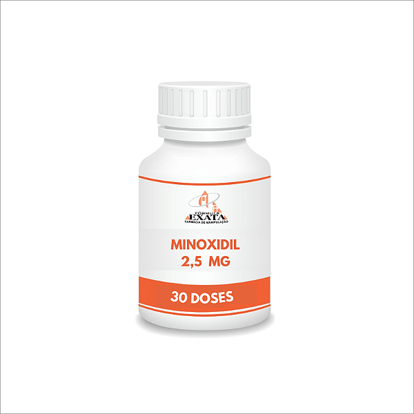 MINOXIDIL ORAL 2,5 MG -   30 cápsulas (venda sob prescrição médica)