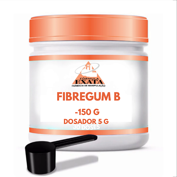 FIBREGUM B - 150 G - Fibra Prebiótica - COM DOSADOR DE 5 G- (Goma Acácia purificada)