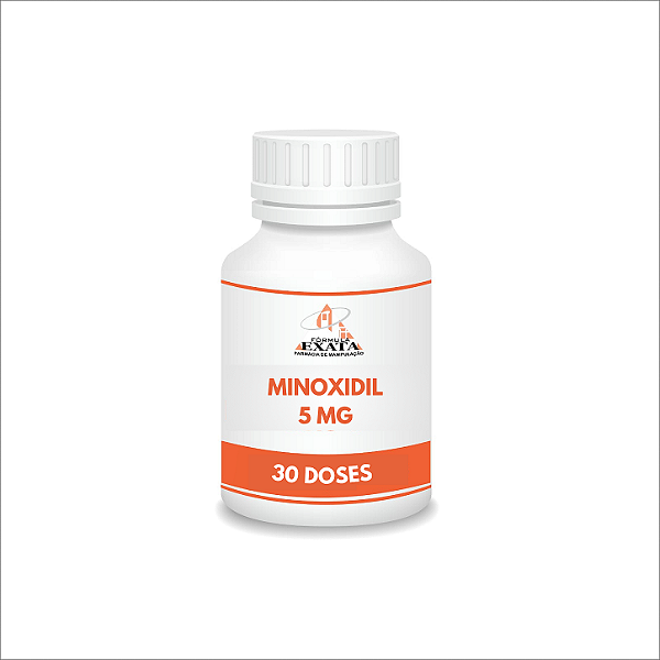 MINOXIDIL ORAL 5mg - 30 cápsulas (venda sob prescrição médica)