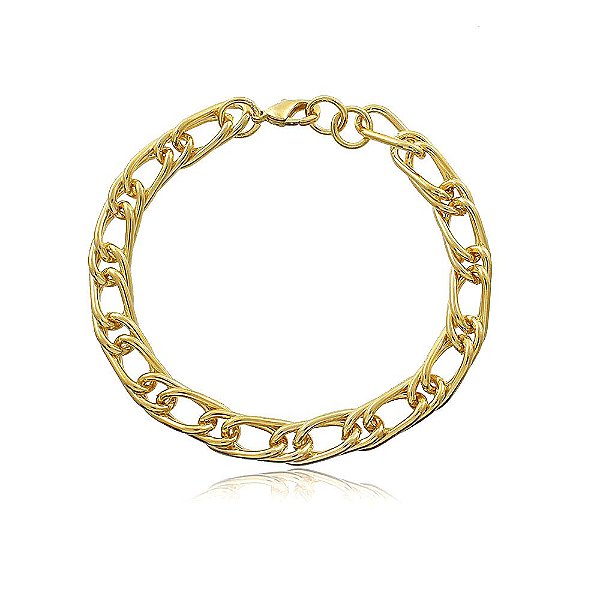 Pulseira Folhedo Elo Duplo