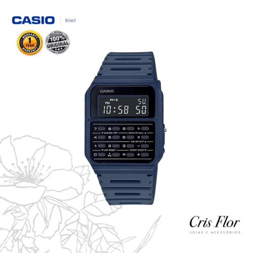 Relógio Casio Calculadora Azul CA-53WF-2BDF