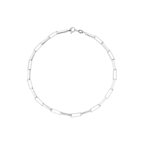 Pulseira Prata 925 Fio Cadeado