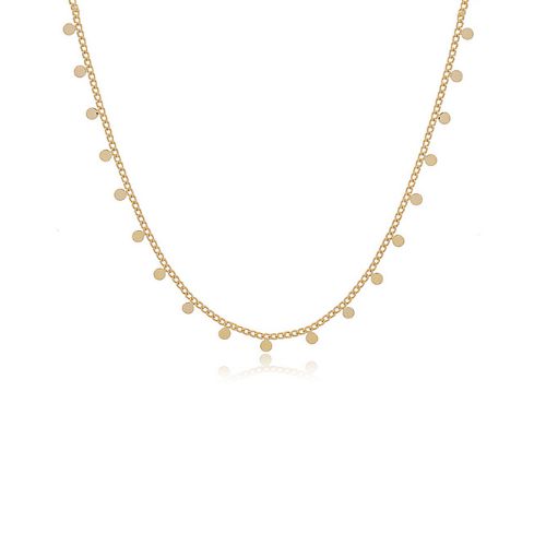 Colar Banhado Choker Chapinhas