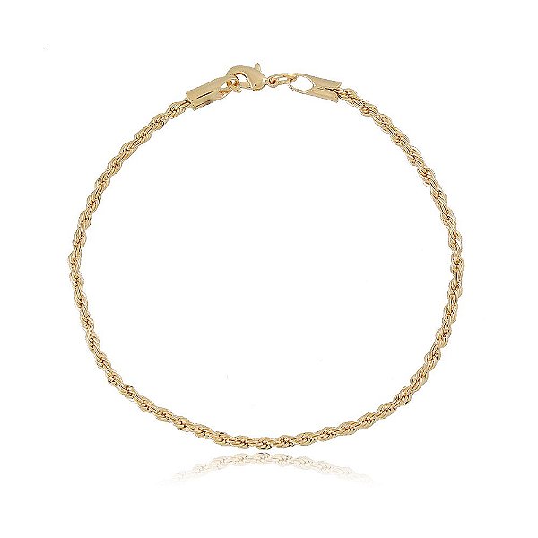 Pulseira Banhada Corda Fina