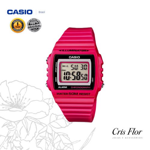 Relógio Casio Rosa W-215H-4AVDF