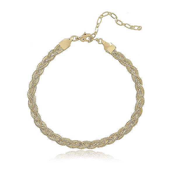 Pulseira Banhada Trançada