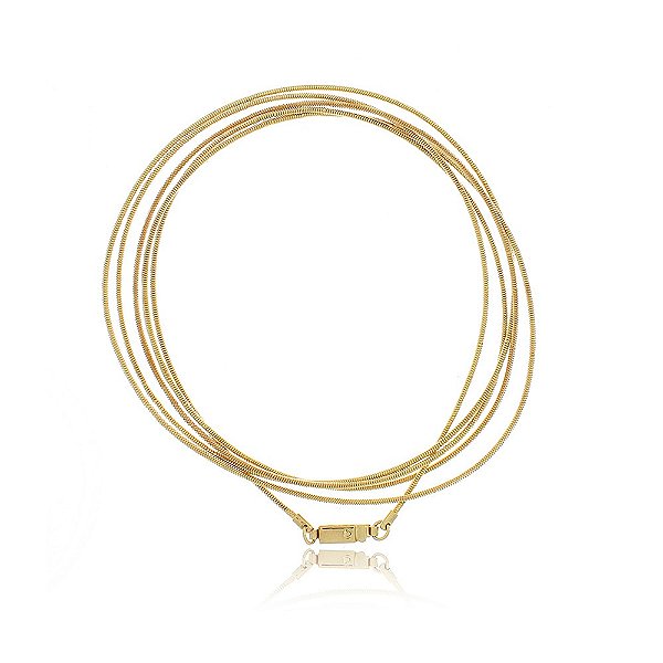 Pulseira Banhada Fio Corda de Violão