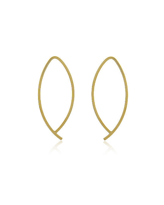 Brinco Palito Oval Gota