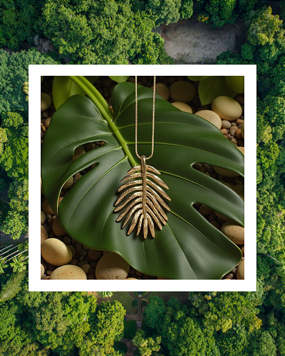 Cordão Folha Monstera