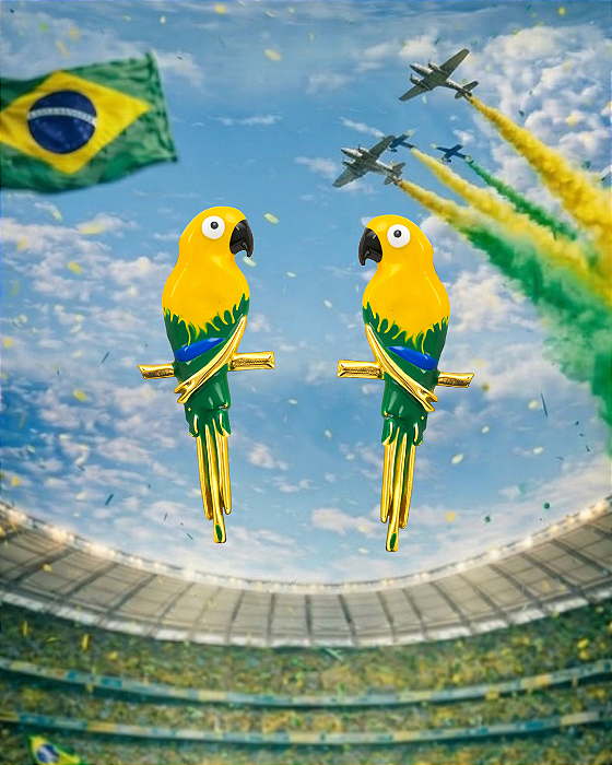 Brinco Arara Canarinho