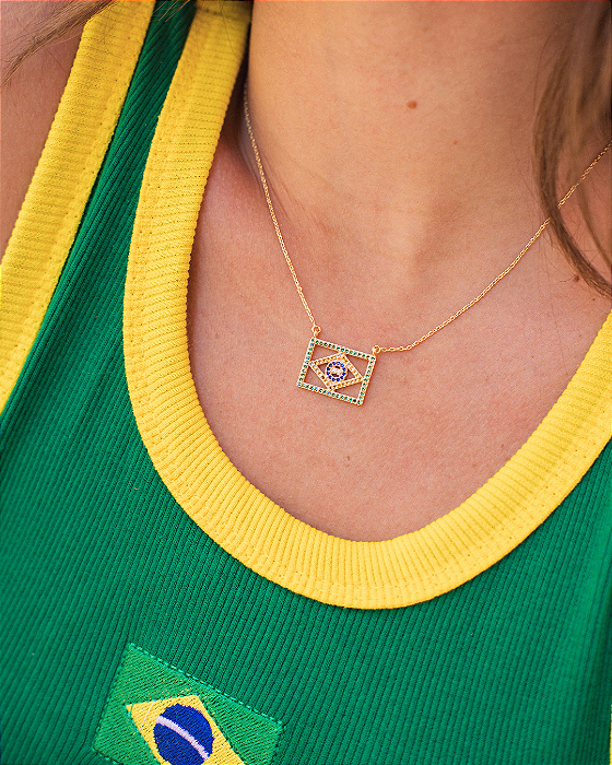 Colar Bandeira do Brasil