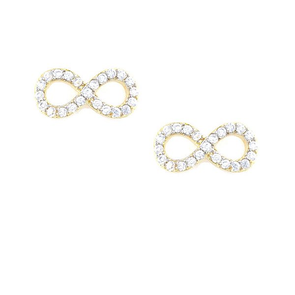 Brinco Banhado Infinito com Zircônia