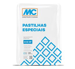 Argamassa M 33 Hp - Pastilhas Especiais - Cinza Platina