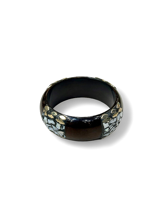 BRACELETE MEDIO MOSAICO MARROM