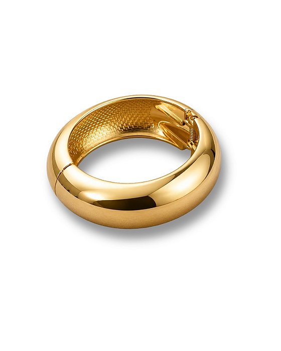 BRACELETE REDONDO LISO DOURADO