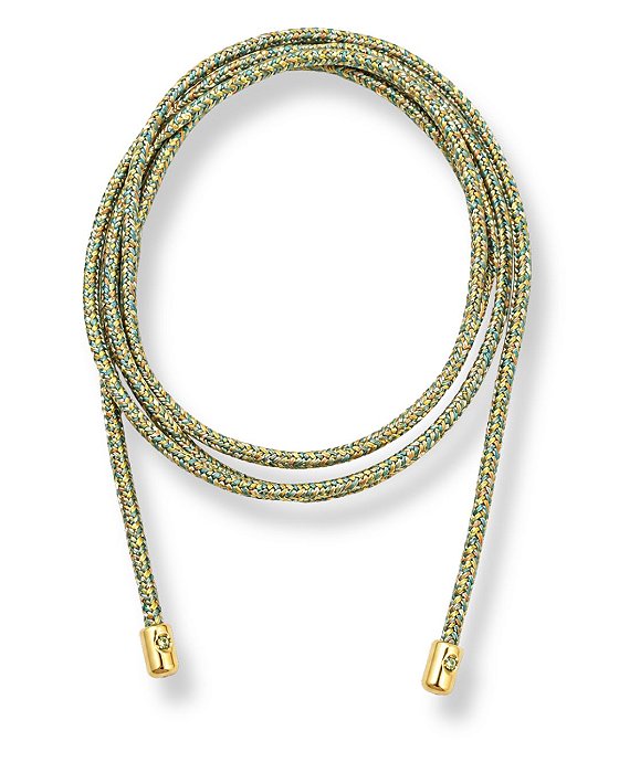 CORDÃO MARROQUINO VERDE E DOURADO